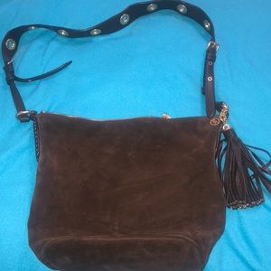 Micheal Kors brown suede purse